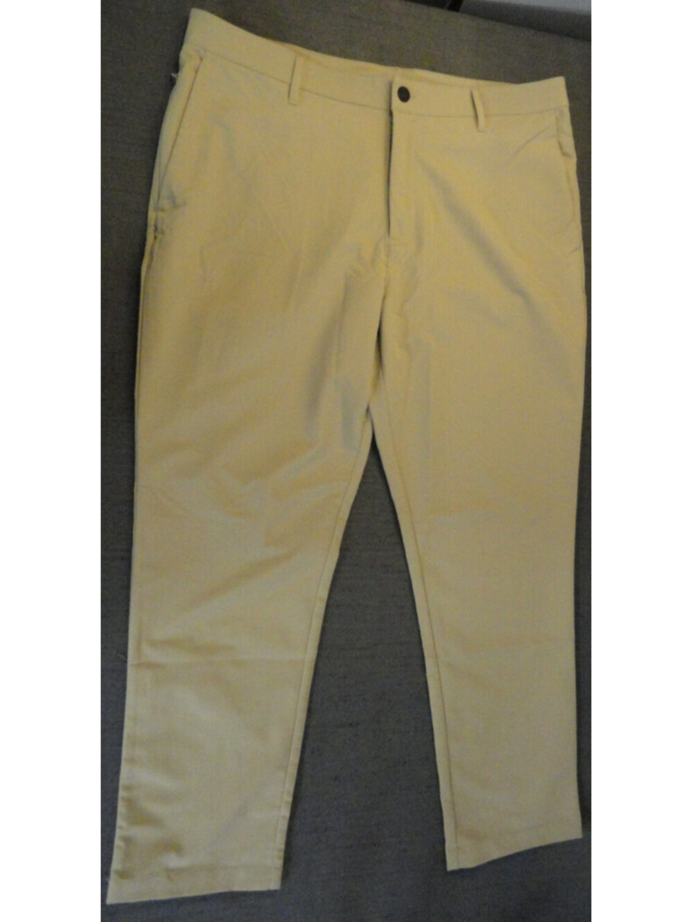 DESIGNER BANANA REPUBLIC KHAKI TAN 100% POLYESTER PANTS MENS 37x28